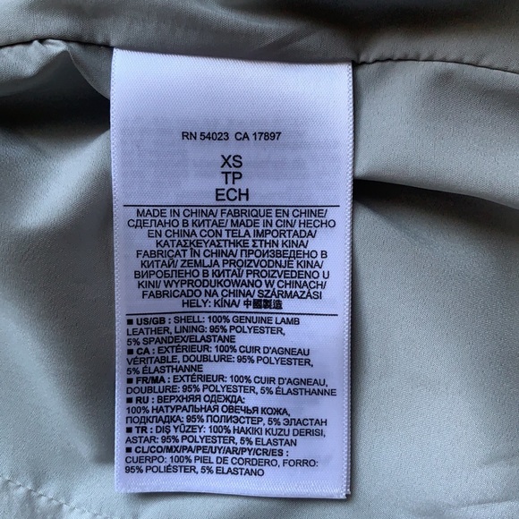 Banana Republic Leather Moto jacket size XS - Picture 8 of 13